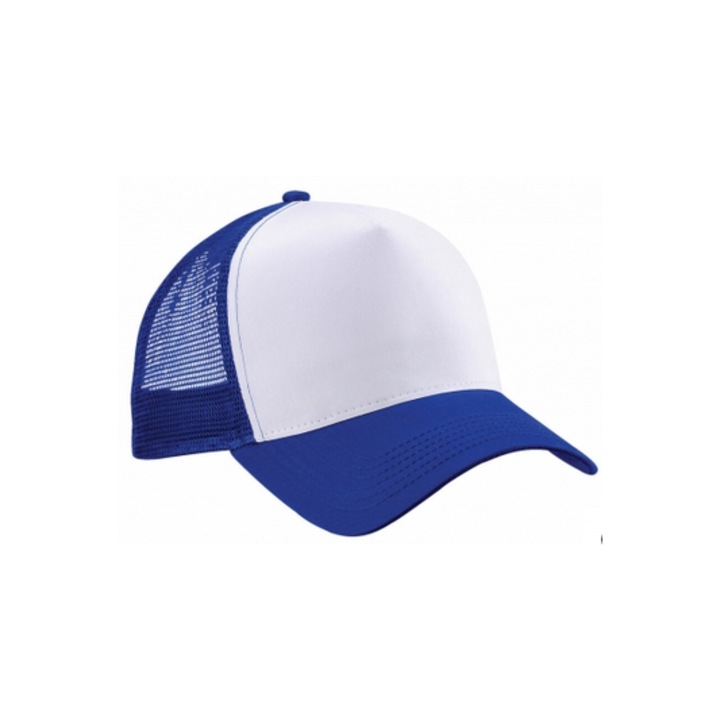 Шапка за камионер, Beechfield, ярко кралско бяло