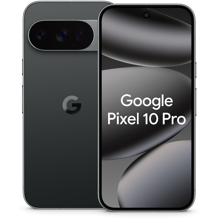 Смартфон Google Pixel 10 Pro, 256GB, 16GB RAM, 5G, Obsidian