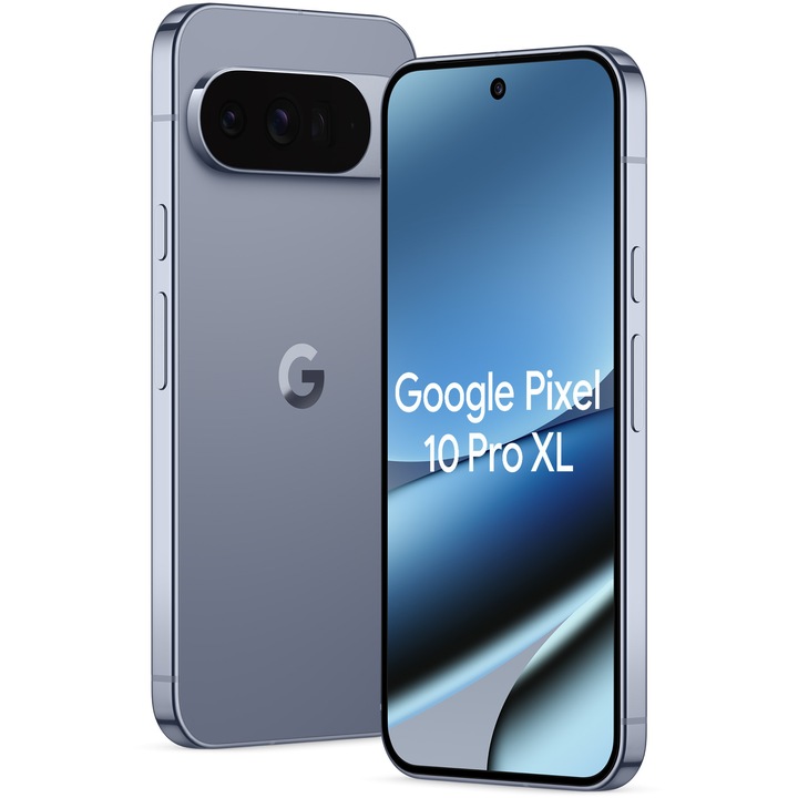 Telefon mobil Google Pixel 10 Pro XL, 256GB, 16GB RAM, 5G, Moonstone