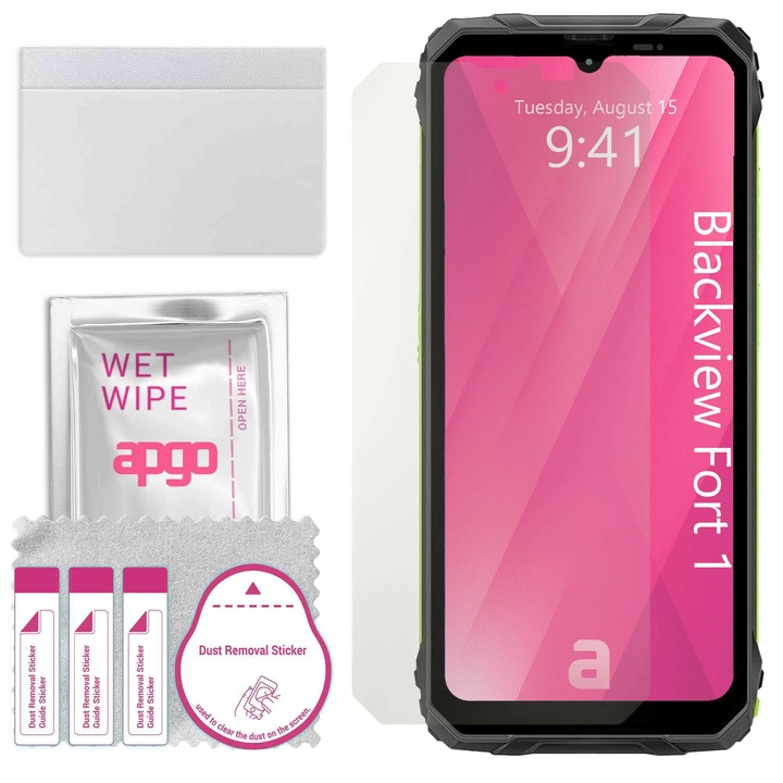 Folie de protectie MAT MATTE apgo pentru Blackview Fort 1 – autoadeziva, afisare completa, hidrogel, anti-zgarieturi, full glue, 5D