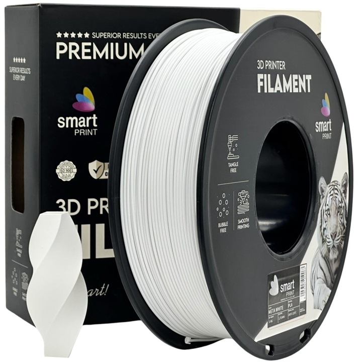 Filament Smart Print PLA Meta White 1.75 mm 1 kg