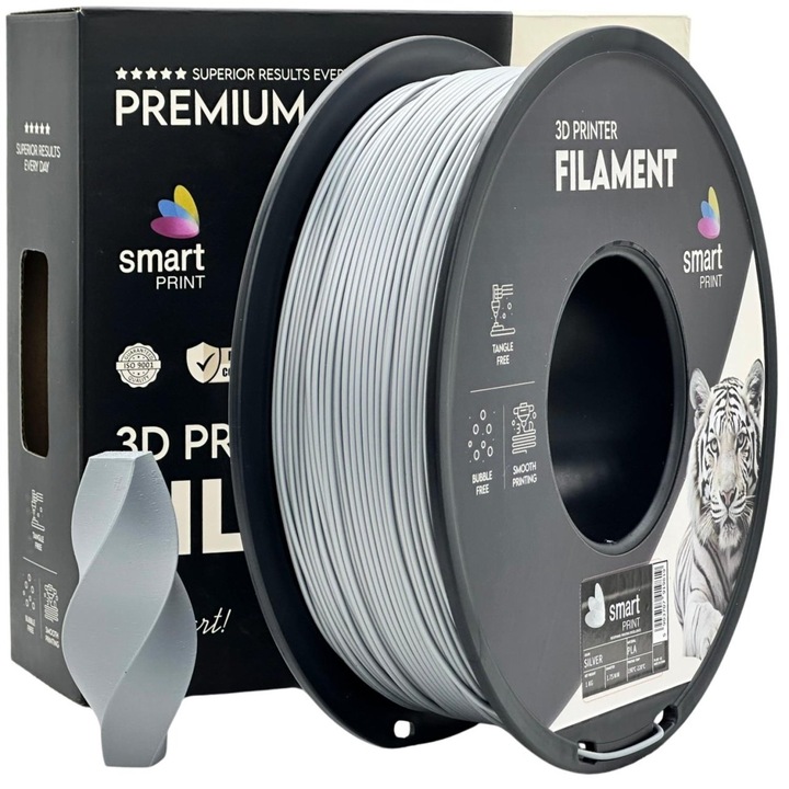 Filament Smart Print PLA Ezüst 1.75 mm 1 kg