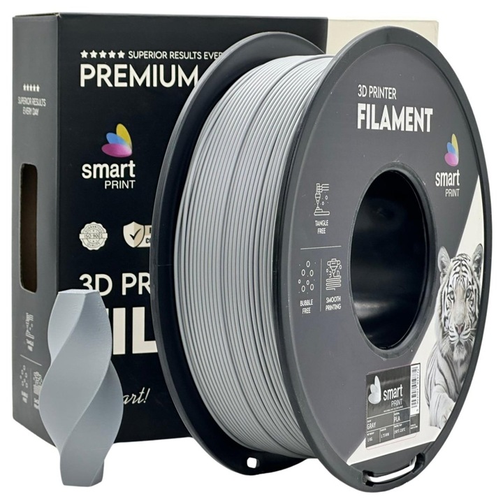 Filament Smart Print PLA Szürke 1.75 mm 1 kg