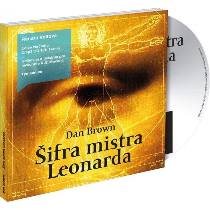 Leonardo da Vinci kódja, Dan Brown - Renata Volfova, 2CD, hangoskönyvek