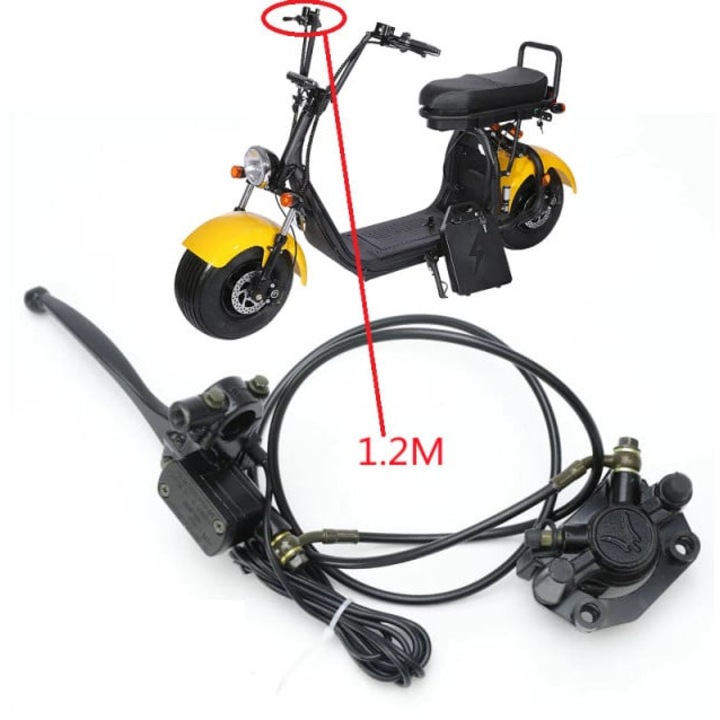 Комплект хидравлични спирачки за електрическа тротинетка City Coco (дясна - предна - 120 см)
