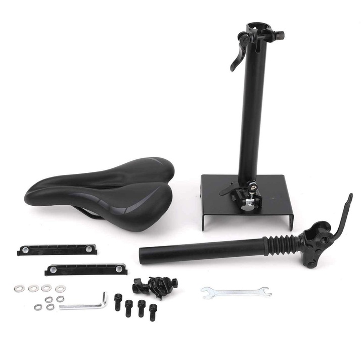 Scaun Roco trotineta pentru Xiaomi M365, negru, dimensiuni 25x30cm