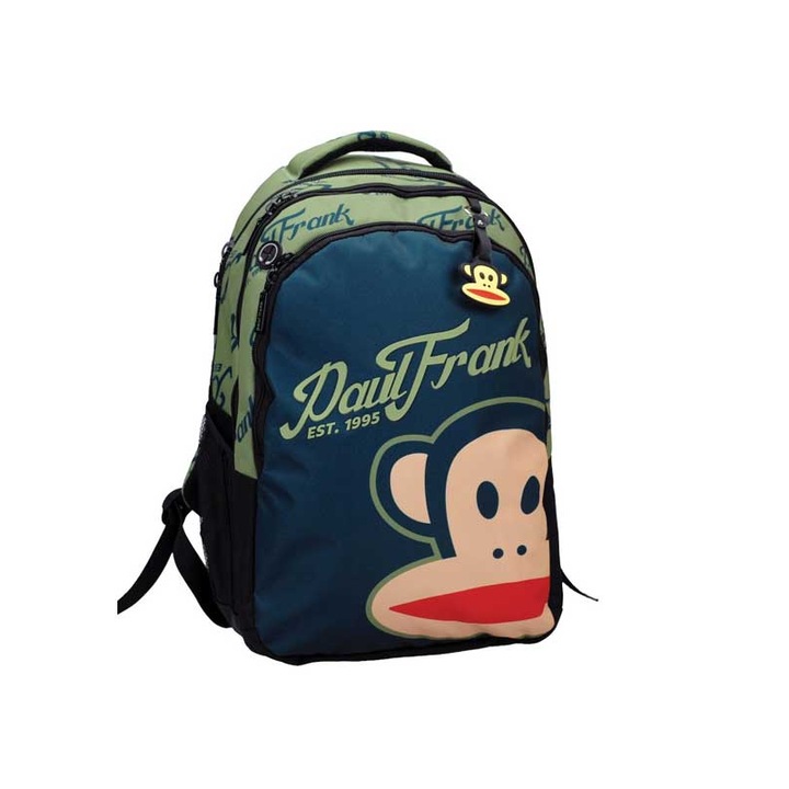 Ghiozdan Back Me Up Paul Frank Vintage, multicolor, 30x45cm