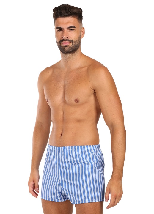 Pantaloni scurti barbatesti Nedeto, albastru, textil