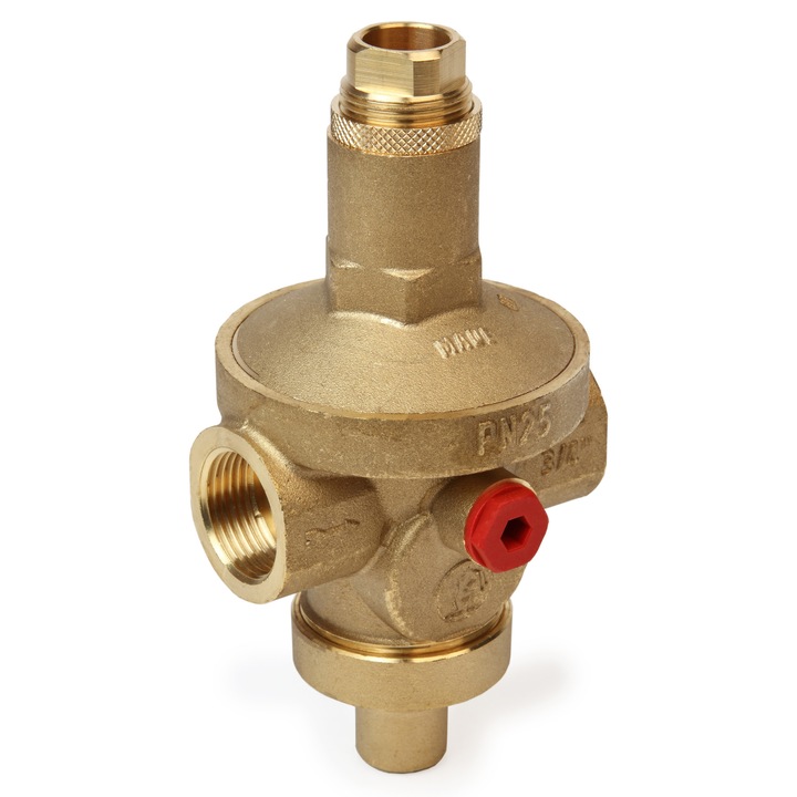 Membrános nyomáscsökkentő Giacomini R153MY008, FI, G 2", 1,5-7 bar, CR sárgaréz, PN25, ivóvízhez és sűrített levegőhöz