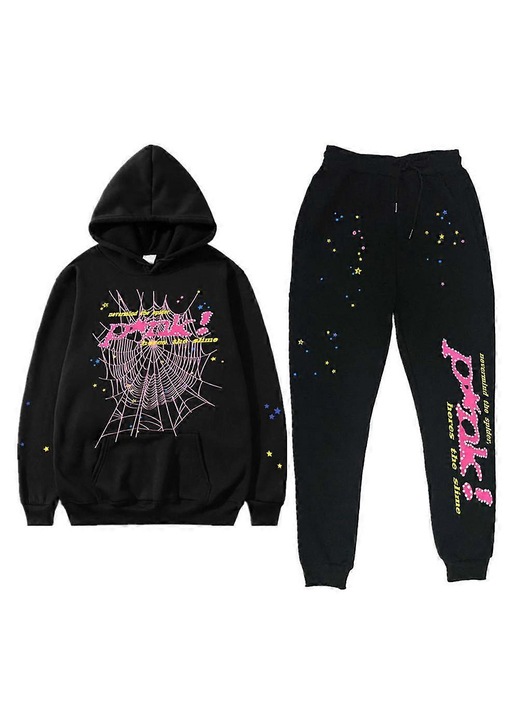 Trening lifestyle High Street, hanorac Y2K cu imprimeu, multicolor, bumbac si poliester