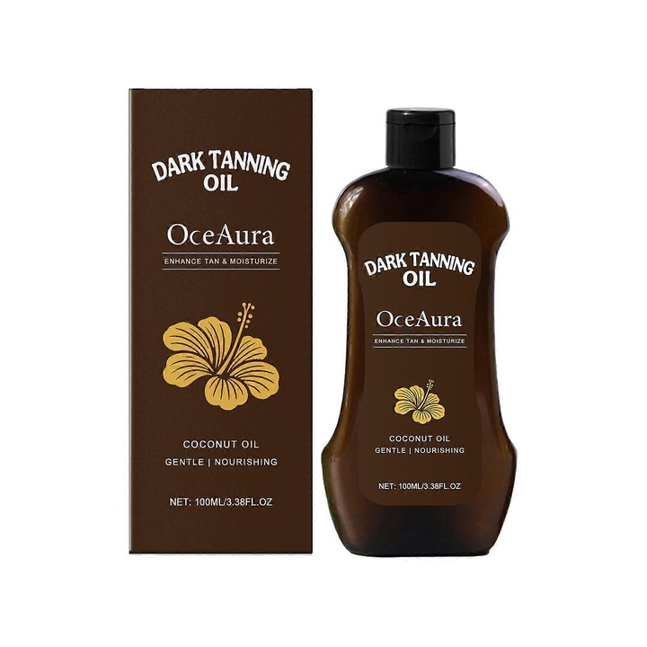 Ulei autobronzant cu ulei de cocos si vitamina E, 100ml, pentru utilizare interioara/exterioara OceAura