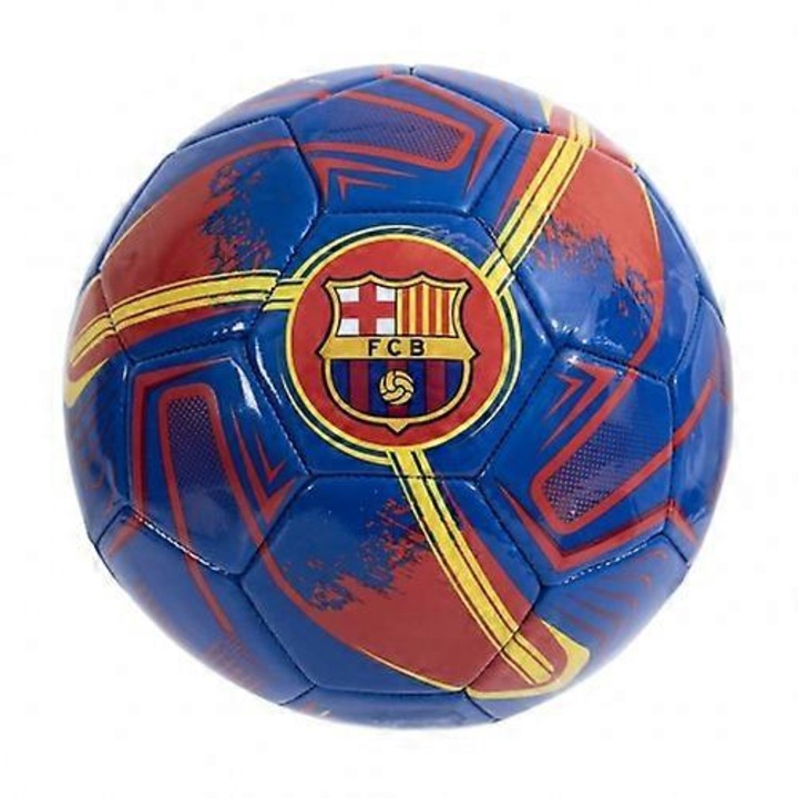 Minge fotbal FC Barcelona, design turbine, 32 panouri, PVC, deflata
