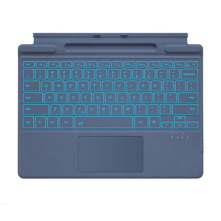 Магнитна клавиатура за таблети Surface Pro 8/9, с тъчпад, Bluetooth, подсветка, комплект