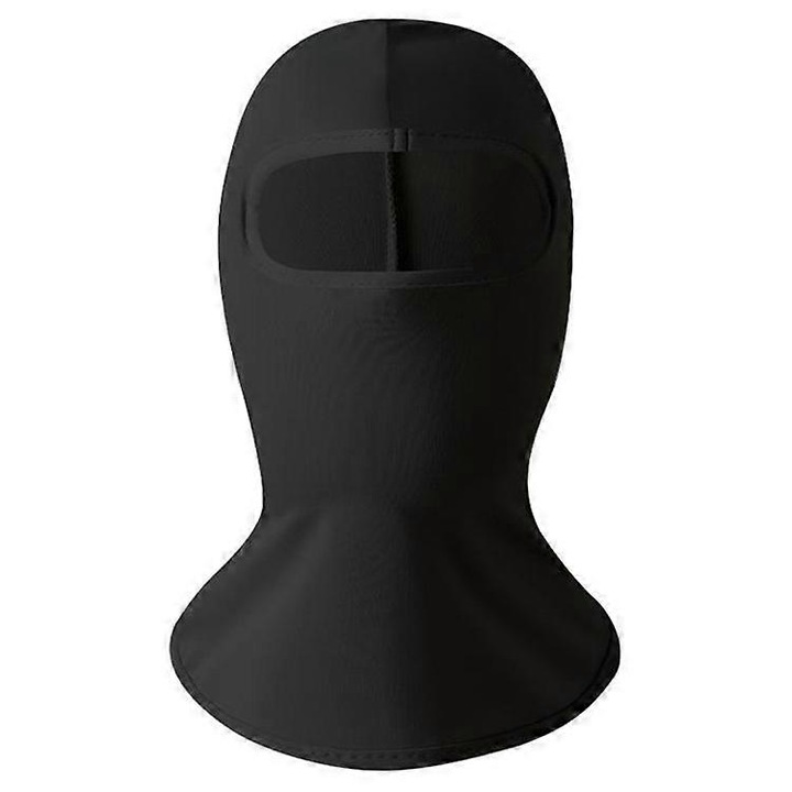 Gyerek sport símaszk, UV védelemmel, jégselyem anyagból, 28x18cm, fekete