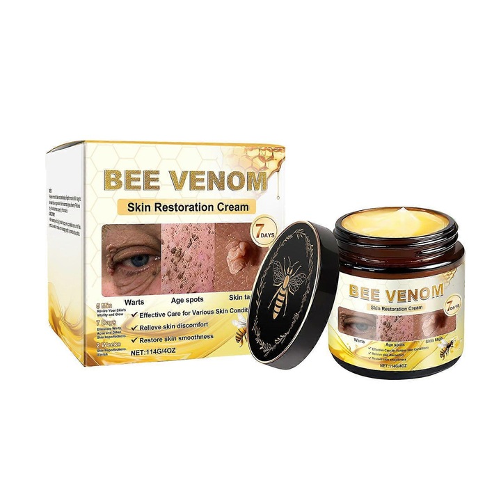 Arckrém méhméreggel, kezelés minden bőrtípusra, 3 darabos szett, mélyhidratálás, 50 ml