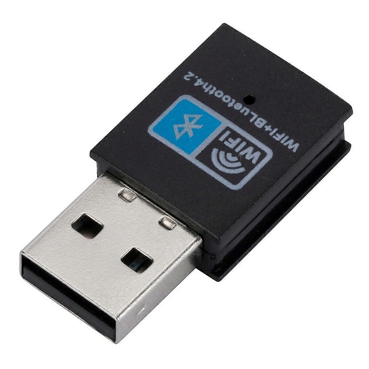Безжичен адаптер 2 в 1 RTL8723 Bluetooth WiFi, 150Mbps, 3.2x1.6x0.7cm, компактен