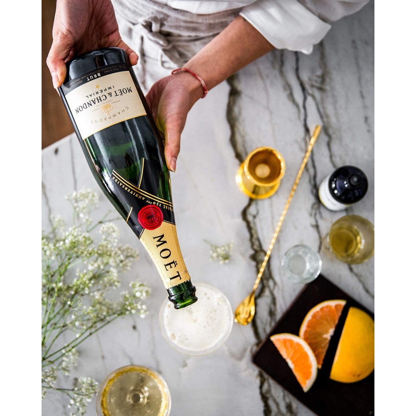 Pachet Cadou Sampanie Moet & Chandon Brut Imperial 12%, 0.75l