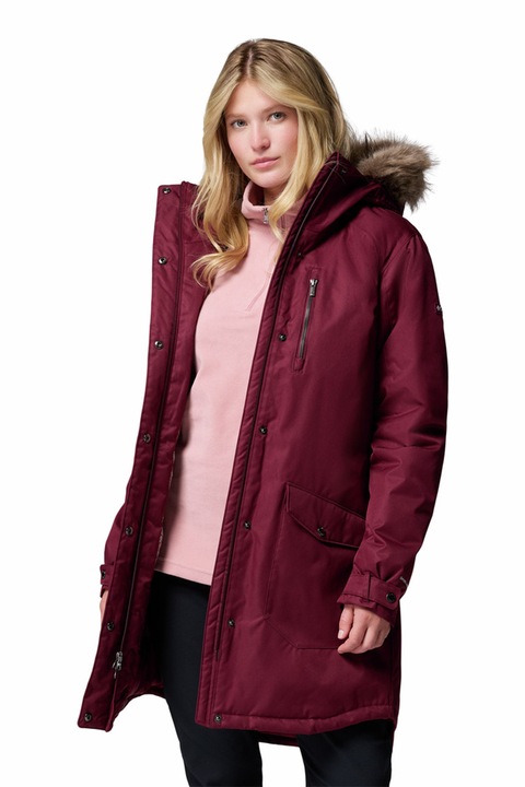 Columbia, Geaca lunga Suttle Mountain, Rosu inchis