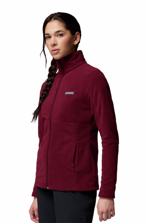 Columbia, Bluza de trening din fleece, pentru trekking Basin Trail III, Alb/Gri deschis