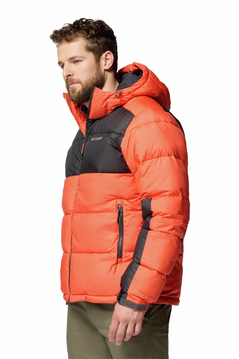 Columbia, Pike Lake™ II kapucnis steppelt télikabát, Koptatott fekete/Mandarinszín