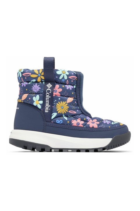 Columbia, Ghete impermeabile Youth Snowkat, Albastru inchis/Galben sofran/Roz prafuit