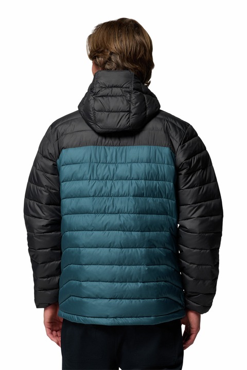 Columbia, Jacheta cu gluga, pentru trekking Powdewr Lite II, Negru/Albastru petrol