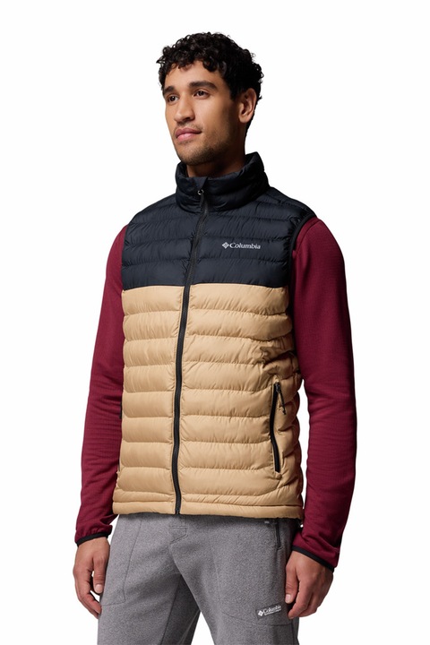 Columbia, Powder Lite II bélelt mellény, Halványsárga/Koptatott fekete