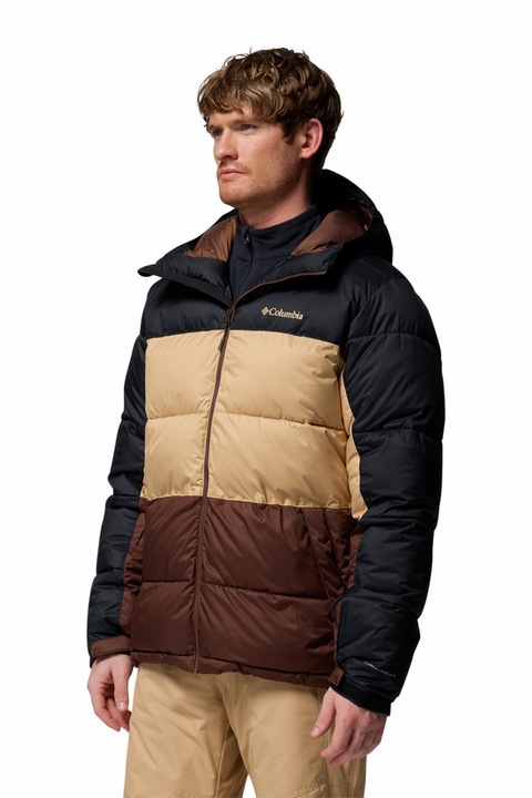 Columbia, Geaca impermeabila, pentru schi Slope Style, Maro inchis/Negru/Bej