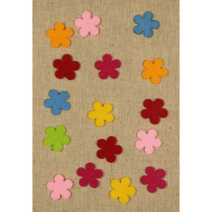 Figurina din fetru - Mini floare (16 buc/cutie)