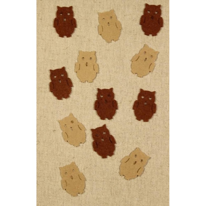 Figurina din pasla - Bufnita mini (12 buc/cutie)