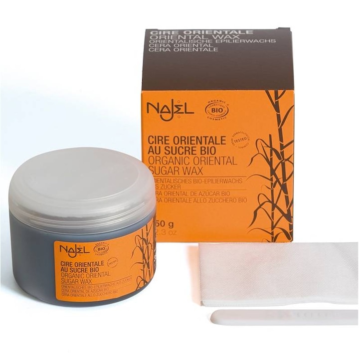 Ceara de zahar orientala bio kit epilat, Najel, 350g