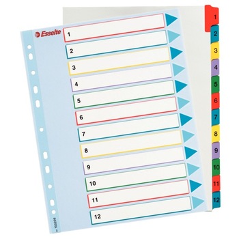 Index Esselte Maxi, 1-12 reinscriptibil Index Esselte Maxi, 1-12 reinscriptibil