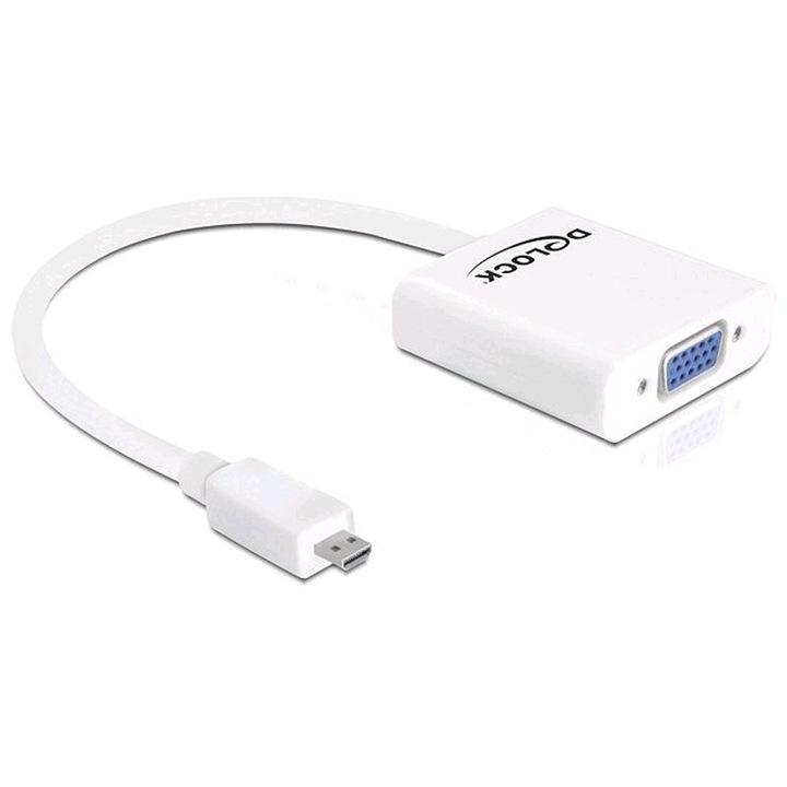 Delock HDMI-micro D adapter, apa > VGA anya (DL-65347)