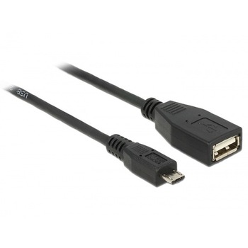 Cablu USB micro B la USB A T-M OTG 50 cm, Delock 83183 Cablu USB micro B la USB A T-M OTG 50 cm, Delock 83183