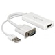 Convertor VGA la HDMI cu Audio, Delock 62460