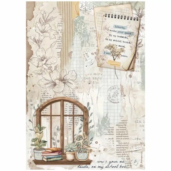 A4 rizspapír csom. - Create Happiness Secret Diary window - DFSA4862