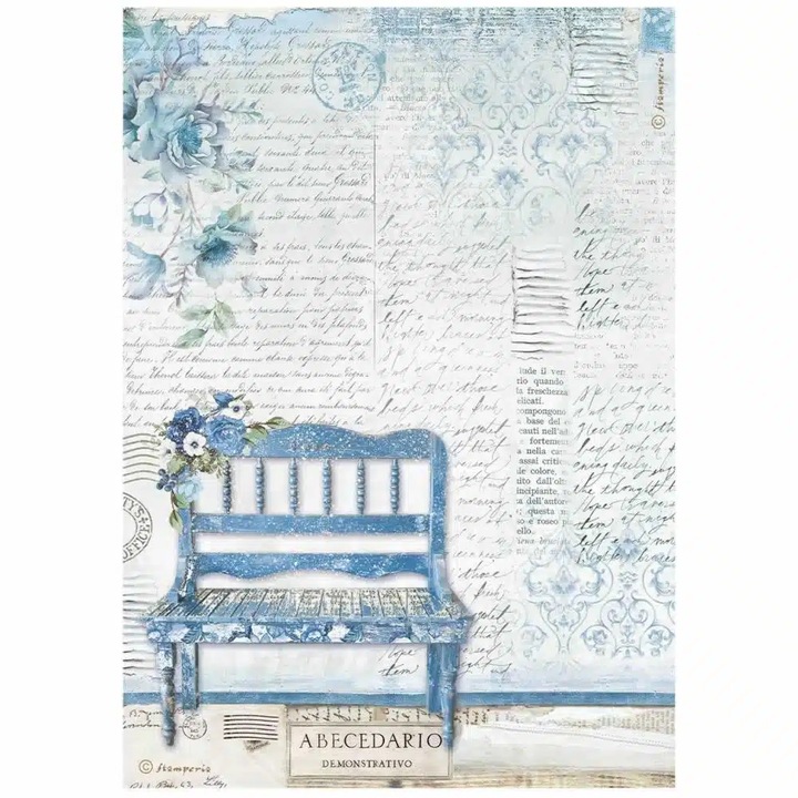 A4 rizspapír csom. - Blue Land bench - DFSA4787