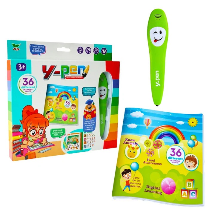 Oktatókönyv mágikus tollal, szókincsfejlesztő, 3+ éveseknek