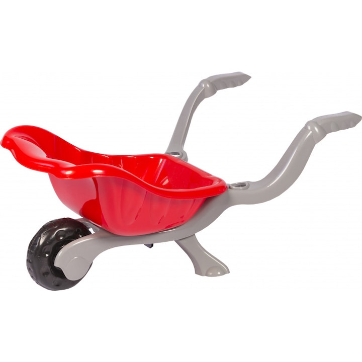 Детска количка, Baczek, T 0023, пластмаса, червена/сива