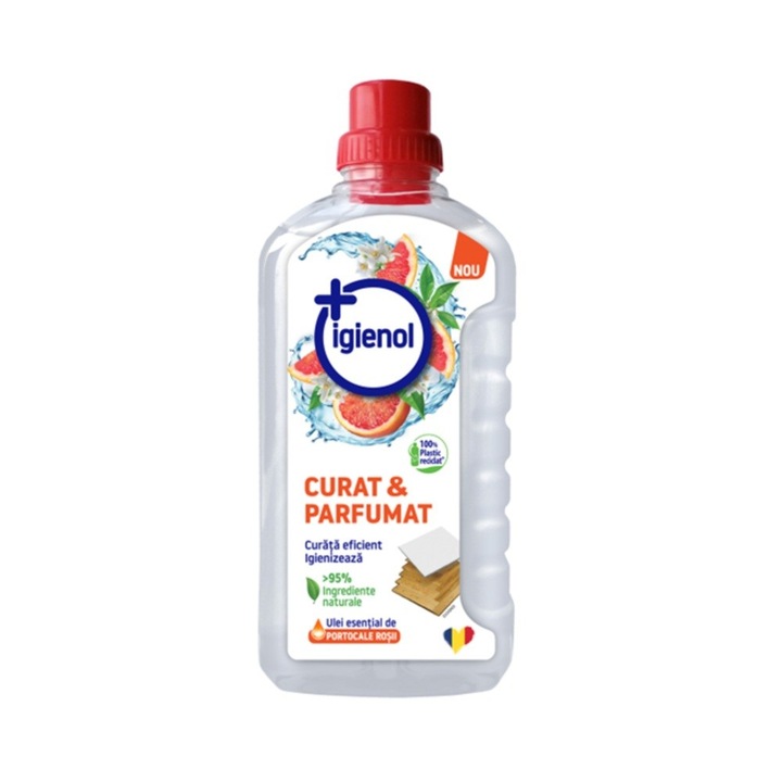 Set 4 x Detergent Pardoseli, Parfum de Portocale Rosii, Igienol, 1 l