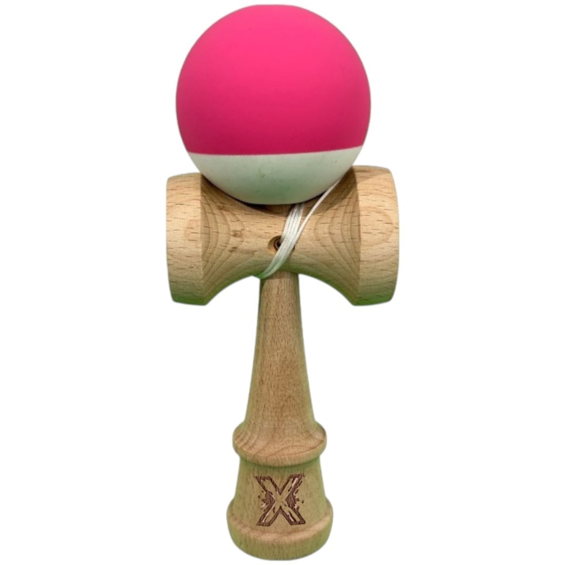Kendama X Originala, Profesionala, Flippy, din Lemn, 18 cm, Rubber