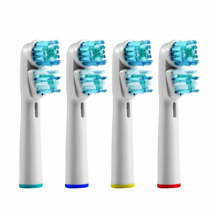 4 db cserefej, pótfej készlet ORAL-B elektromos fogkeféhez, Dual Clean, LRTM, Kód: 417A, többszínű