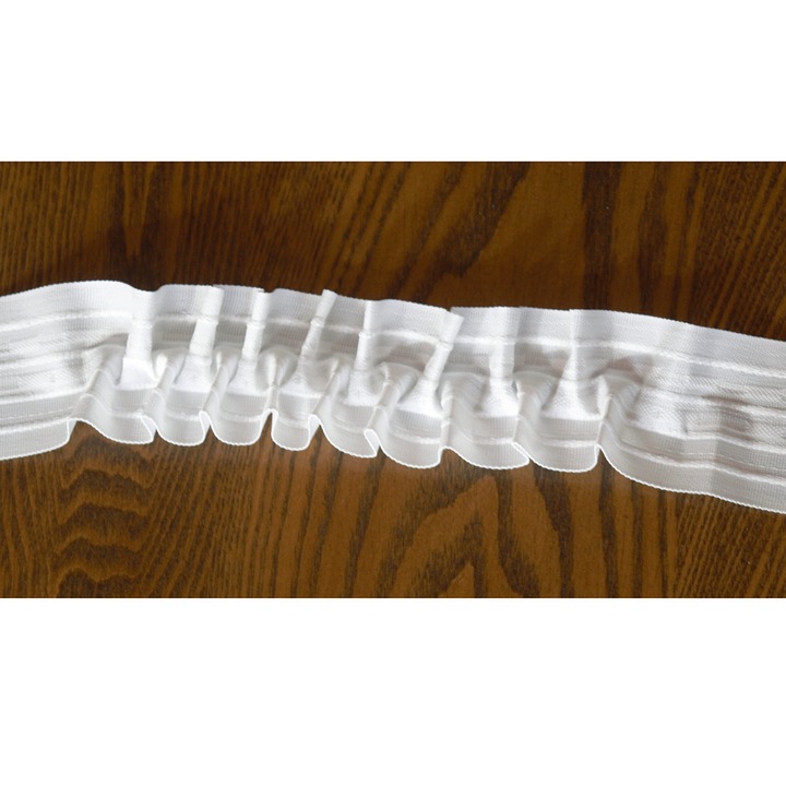 Rejansa universala, poliester, latime 5.5 cm, lungime 4 m, raport de incretire de 1/2, alba - REJ-5.5-4A