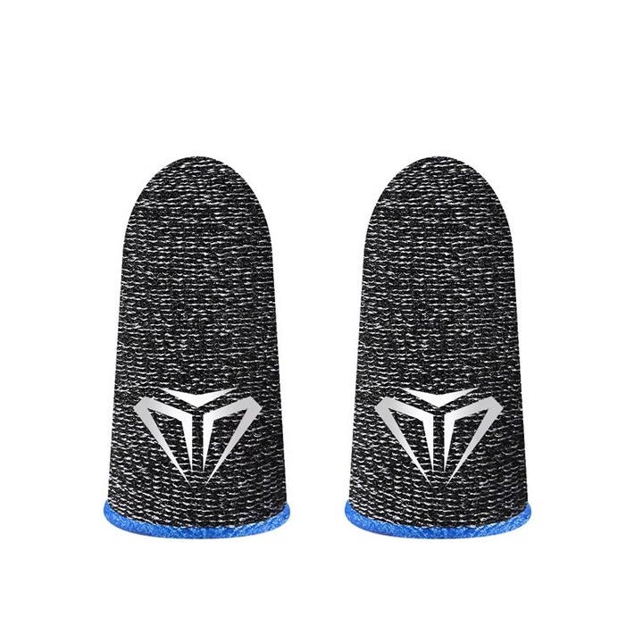 OMGift 2 darabos karbon játék ujjvédő, kék-fekete, 0.3mm