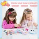 Set bentite DIY, Axroad Mall, Tematica fluturi, 40+ accesorii, Jucarie pentru fete 3 ani+, Arta si creatie DIY pentru copii, Potrivit pentru cadouri de aniversare si cadouri de sarbatori, 30*22*2.5cm, Multicolor