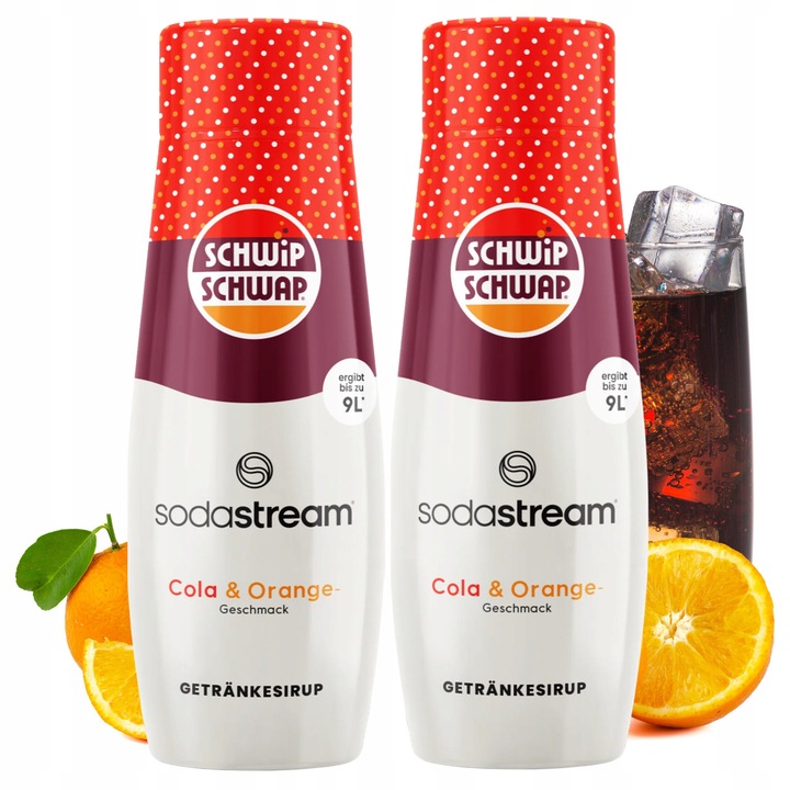 Set de siropuri Cola si Portocale, Sodastream, 0.88l