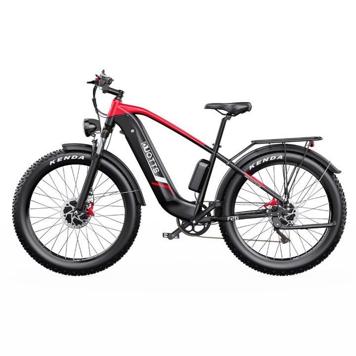 Електрически велосипед за мъже DUOTTS F26 750W*2 48V 20AH Електрически велосипед за офроуд 4.0*26 инча с дебели гуми и хидравлична маслена спирачка