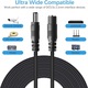 Cablu de alimentare pentru camere de supraveghere wireless, 24V, 3A, 2 metri, compatibil cu majoritatea camerelor, pentru functionare continua si neintrerupta, plastic/cupru, universal, negru