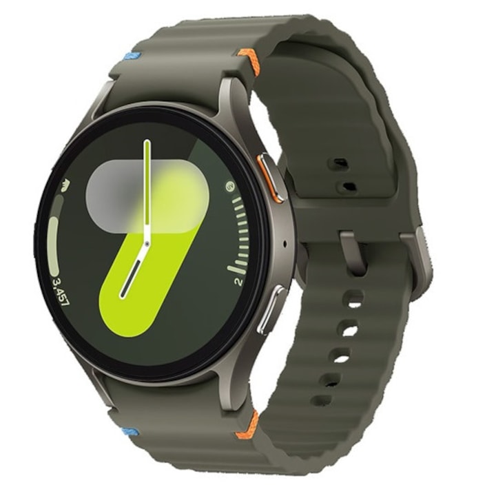 Samsung Galaxy Watch okosóra, esim, szilikon csuklópánt, 44mm, sötétzöld