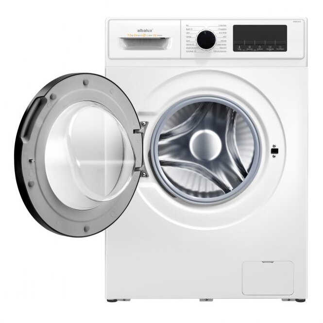 Masina de Spalat Rufe Albalux AXWGI1482, 8 kg, 1400 rpm, Motor Inverter, Display LED, Clasa A, Alb